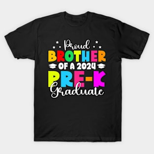 Proud Brother Pre-K Class of 2024 Graduate Last Day School T-Shirt